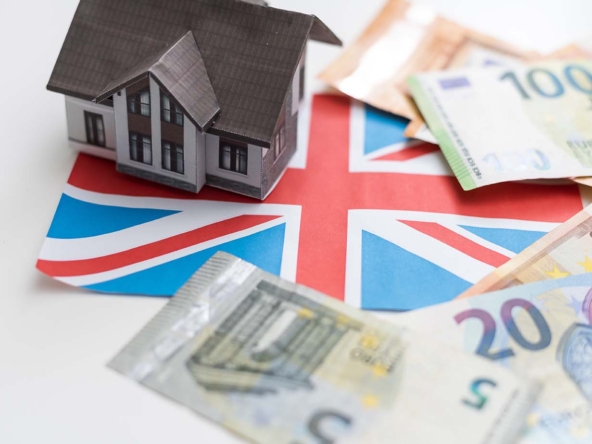 UK property market with foreign currency