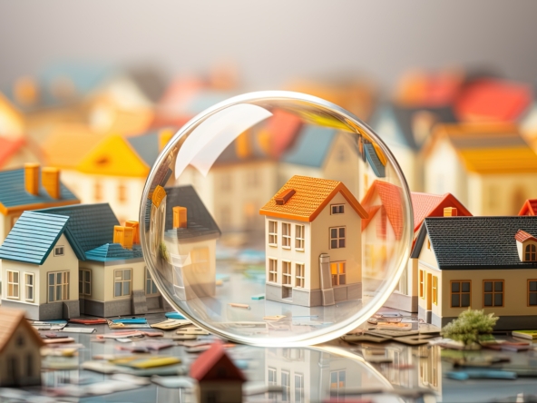 property being viewed with magnifying glass
