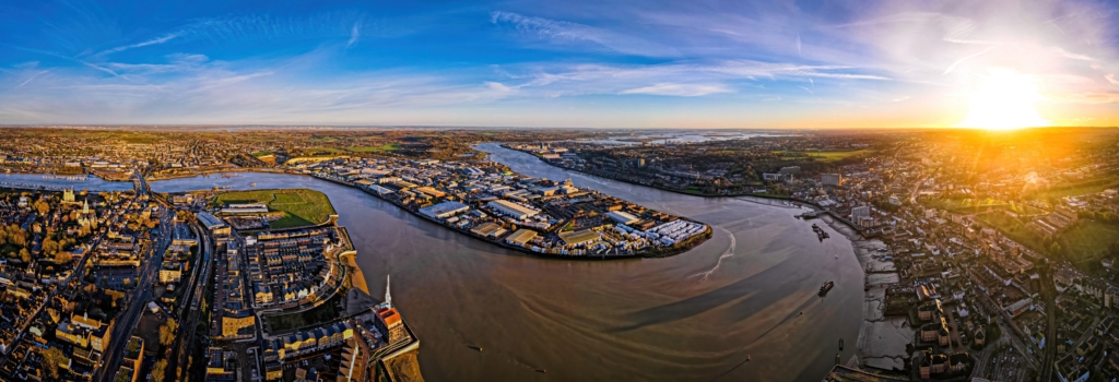 aerial view of Rochester